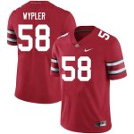 Men's Ohio State Buckeyes #58 Luke Wypler Scarlet Nike NCAA College Football Jersey Ventilation ISH8544HV